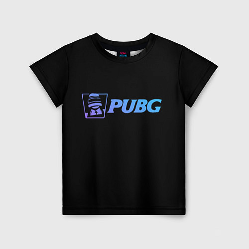 Детская футболка PUBG NEON, / 3D-принт – фото 1