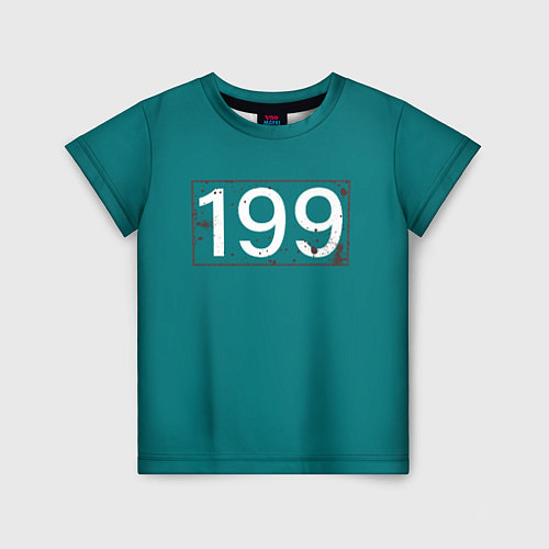 Детская футболка Игрок в кальмара 199 / 3D-принт – фото 1
