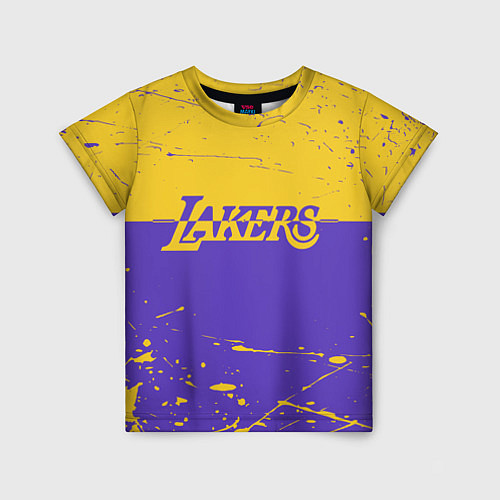 Детская футболка Kobe Bryant - Los Angeles Lakers - NBA / 3D-принт – фото 1