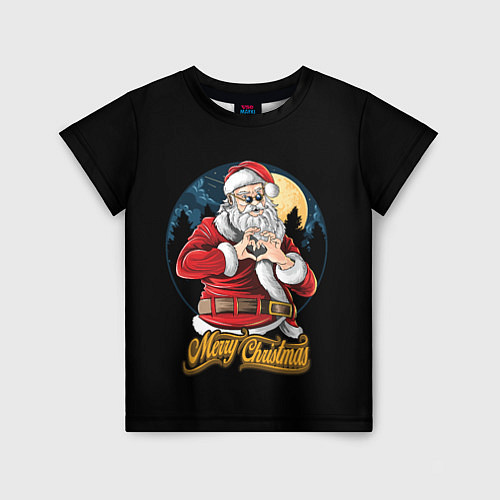 Детская футболка Дед Мороз с Любовью / 3D-принт – фото 1