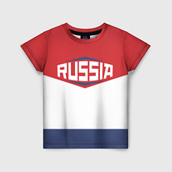 Футболка детская Russia, цвет: 3D-принт