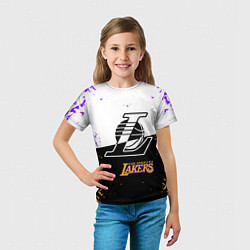 Футболка детская Коби Брайант Los Angeles Lakers,, цвет: 3D-принт — фото 2