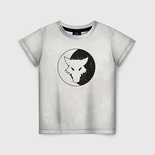 Детская футболка Лунные волки ранний лого цвет легиона / 3D-принт – фото 1