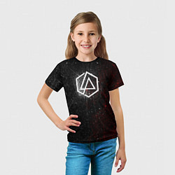 Футболка детская Linkin Park Logo Линкин Парк, цвет: 3D-принт — фото 2