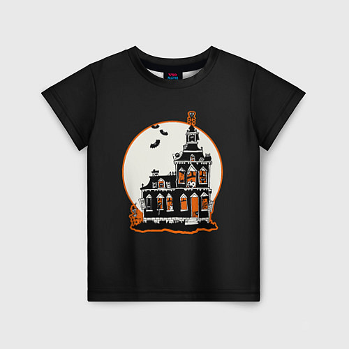 Детская футболка Gloomy Castle / 3D-принт – фото 1
