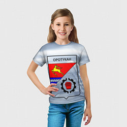 Футболка детская Герб Оротукан, цвет: 3D-принт — фото 2