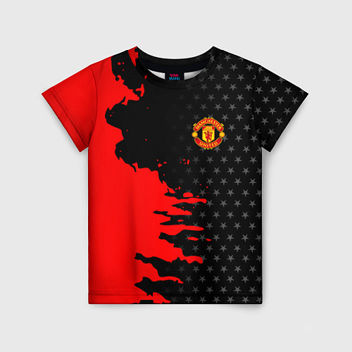 Детская футболка МАНЧЕСТЕР ЮНАЙТЕД FCMU MANCHESTER UNITED RED DEVIL / 3D-принт – фото 1