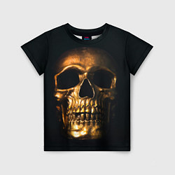 Футболка детская Gold Skull, цвет: 3D-принт