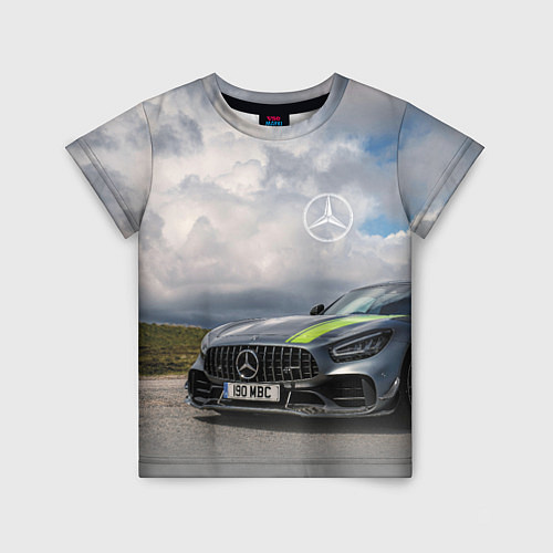 Детская футболка Mercedes V8 Biturbo Racing Team AMG / 3D-принт – фото 1