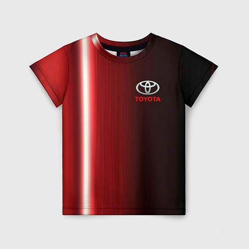 Детская футболка Toyota В полоску / 3D-принт – фото 1