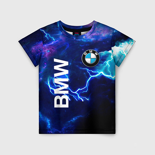 Детская футболка BMW Синяя молния / 3D-принт – фото 1