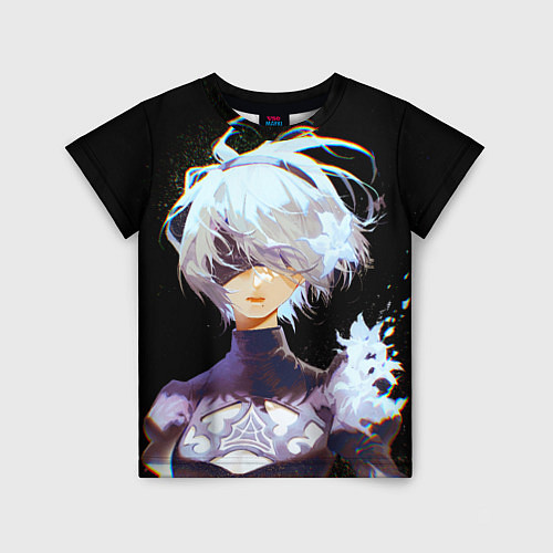 Детская футболка Венецианская девушка Nier automata 2b / 3D-принт – фото 1