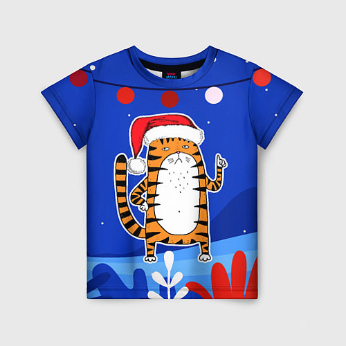 Детская футболка Тигр - символ 2022 года / 3D-принт – фото 1
