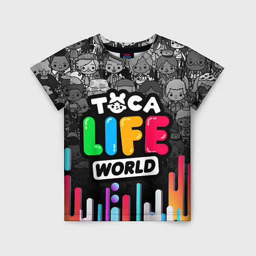 Детская футболка TOCA LIFE WORLD ТОКА ЛАЙФ ВОРЛД ГРАДИЕНТ / 3D-принт – фото 1