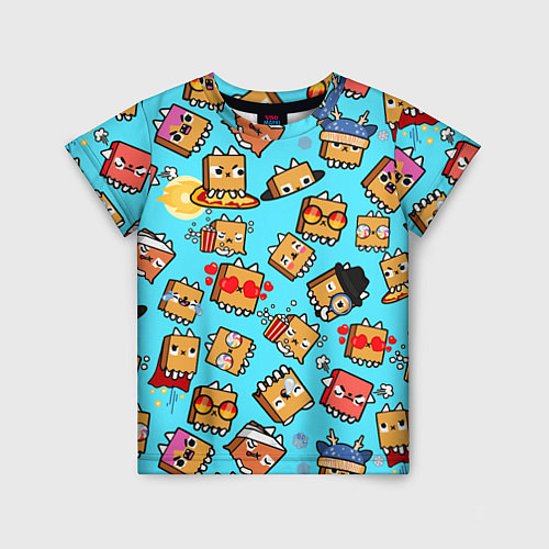 Детская футболка PAPER BAG CAT TOCA BOCA TOCA LIFE WORLD / 3D-принт – фото 1