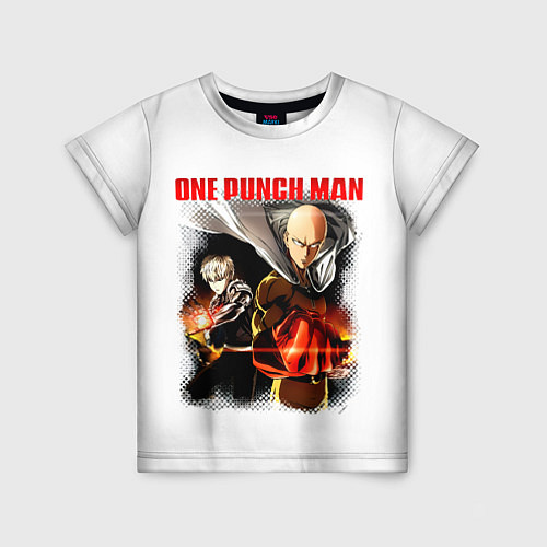 Детская футболка Сайтама и Генос One Punch-Man / 3D-принт – фото 1