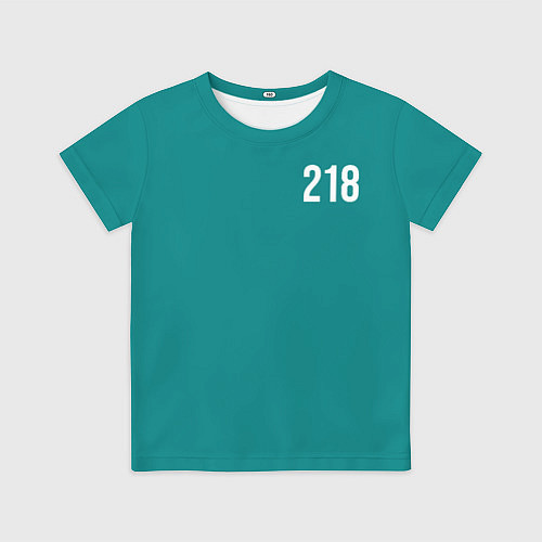 Детская футболка Игра в кальмара: Чхо Сан Воо 218 / 3D-принт – фото 1