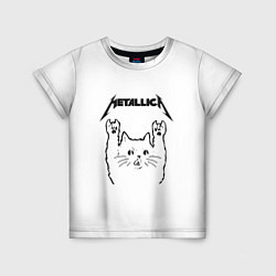 Футболка детская Metallica Meowtallica, цвет: 3D-принт