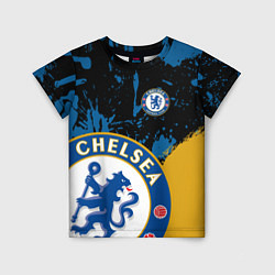 Футболка детская ЧЕЛСИ CHELSEA GOLDEN LOGO, цвет: 3D-принт