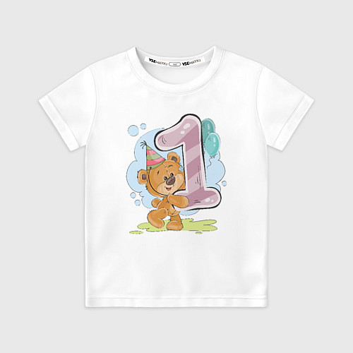 Детская футболка С днем рождения 1 месяц / 3D-принт – фото 1