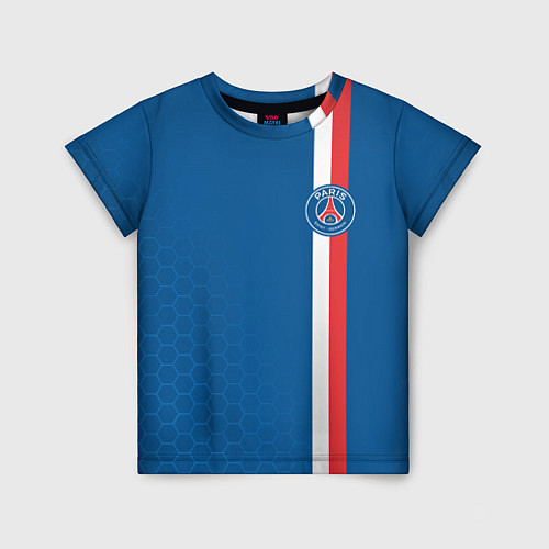 Детская футболка PSG SPORT STRIPES UNIFORM / 3D-принт – фото 1