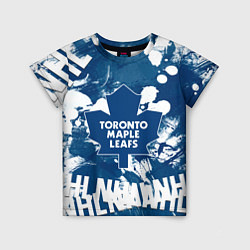 Футболка детская Торонто Мейпл Лифс, Toronto Maple Leafs, цвет: 3D-принт