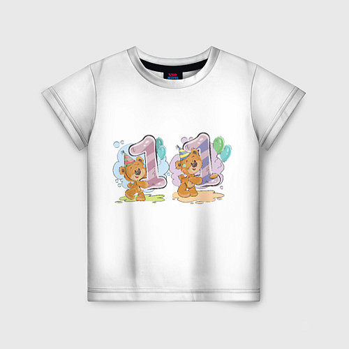 Детская футболка С днем рождения 11 месяц / 3D-принт – фото 1