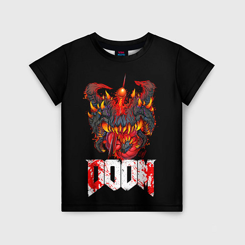 Детская футболка Какодемон Cacodemon Doom / 3D-принт – фото 1