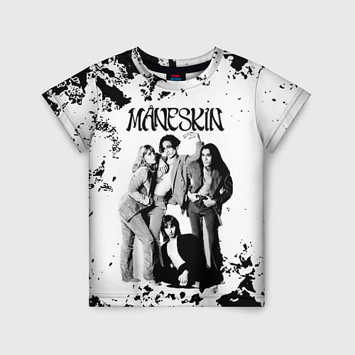 Детская футболка Maneskin Монэскин, рок - группа / 3D-принт – фото 1