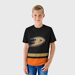 Футболка детская Anaheim Ducks Анахайм Дакс, цвет: 3D-принт — фото 2
