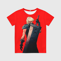 Футболка детская Клауд С мечом final fantasy, цвет: 3D-принт