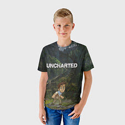 Футболка детская Uncharted На картах не значится, цвет: 3D-принт — фото 2