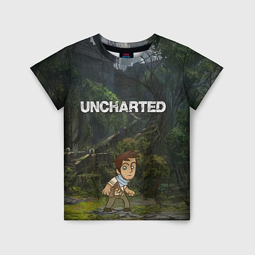 Детская футболка Uncharted На картах не значится / 3D-принт – фото 1