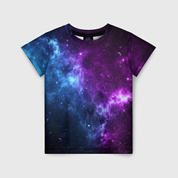 Футболка детская NEON GALAXY НЕОНОВЫЙ КОСМОС, цвет: 3D-принт