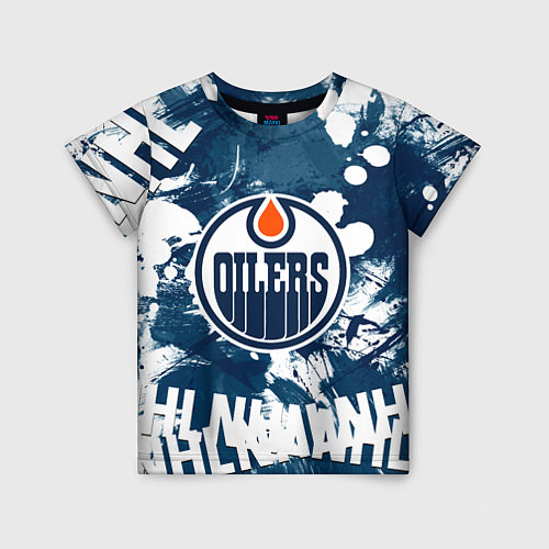 Детская футболка Эдмонтон Ойлерз Edmonton Oilers / 3D-принт – фото 1