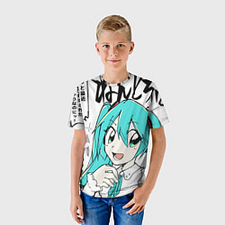 Футболка детская Hatsune Miku Vocaloid, цвет: 3D-принт — фото 2