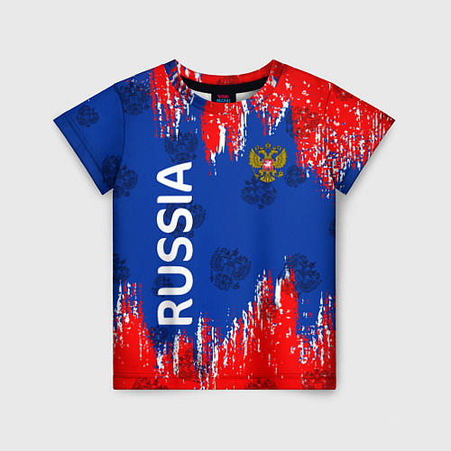 Детская футболка Патриот России Я Русский! / 3D-принт – фото 1