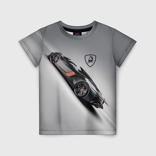 Детская футболка Lamborghini - не для всех! / 3D-принт – фото 1