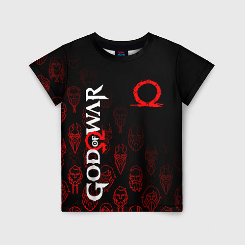 Детская футболка GOD OF WAR HEROES ГЕРОИ / 3D-принт – фото 1