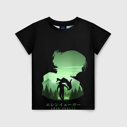 Детская футболка Атака титанов 4 Эрен / 3D-принт – фото 1