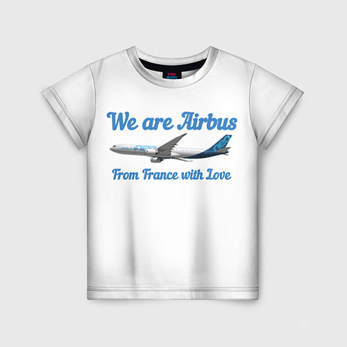 Детская футболка Airbus A330 / 3D-принт – фото 1
