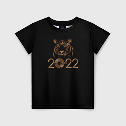 Футболка детская 2022 Tiger Bronze Theme, цвет: 3D-принт