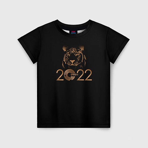 Детская футболка 2022 Tiger Bronze Theme / 3D-принт – фото 1