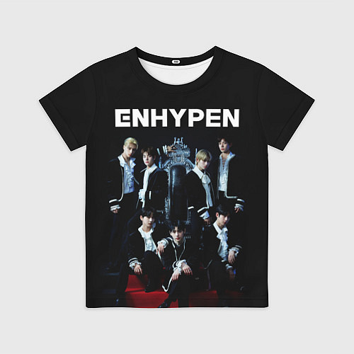 Детская футболка ENHYPEN: Хисын, Джей, Джейк, Сонхун, Сону, Ни-Ки, / 3D-принт – фото 1