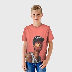 Футболка детская Wiz Khalifa Art, цвет: 3D-принт — фото 2