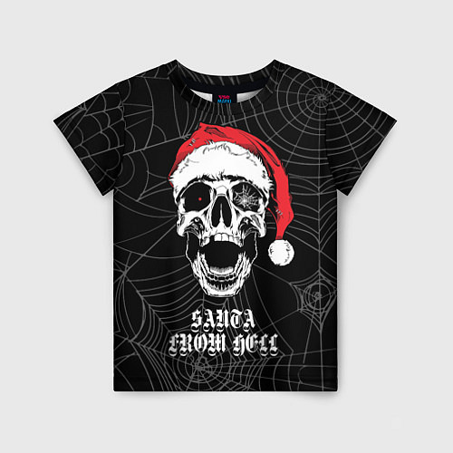 Детская футболка Santa Сlaus from hell / 3D-принт – фото 1