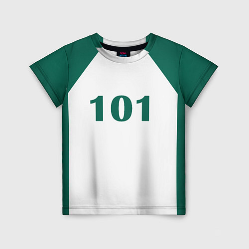 Детская футболка Как в Игре в Кальмара Футболка игрока 101 Жан Док- / 3D-принт – фото 1