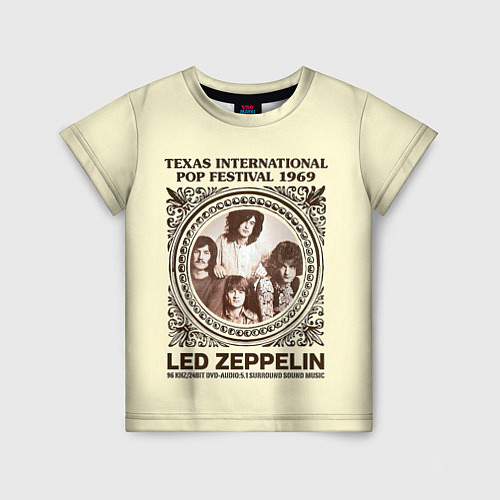 Детская футболка Led Zeppelin - Texas International Pop Festival 19 / 3D-принт – фото 1