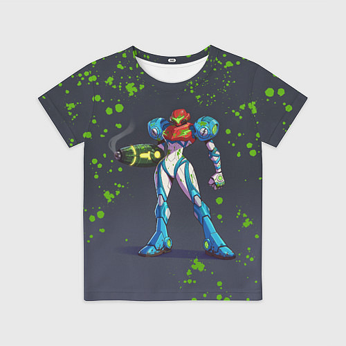 Детская футболка Green Blood Metroid Dread / 3D-принт – фото 1