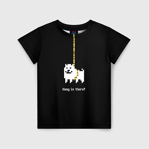 Детская футболка UNDERTALE DOG НА КАНАТЕ / 3D-принт – фото 1